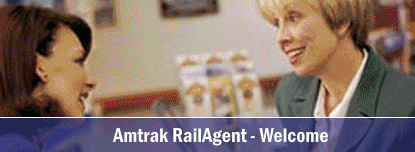 Amtrak RailAgent Welcome Banner